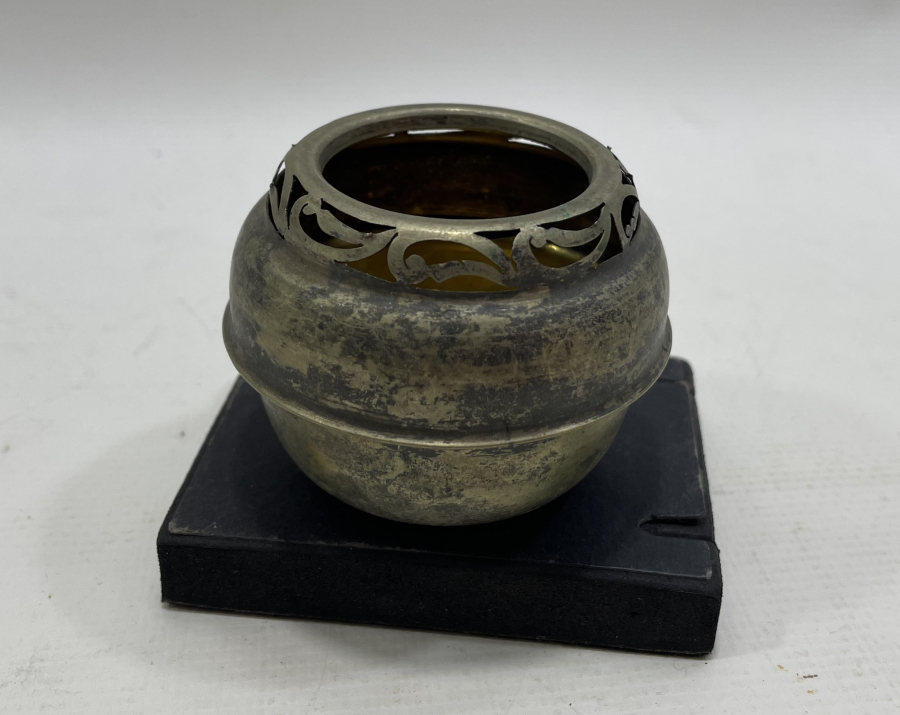 TESTERE İŞÇİLİKLİ GÜMÜŞ HOKKA