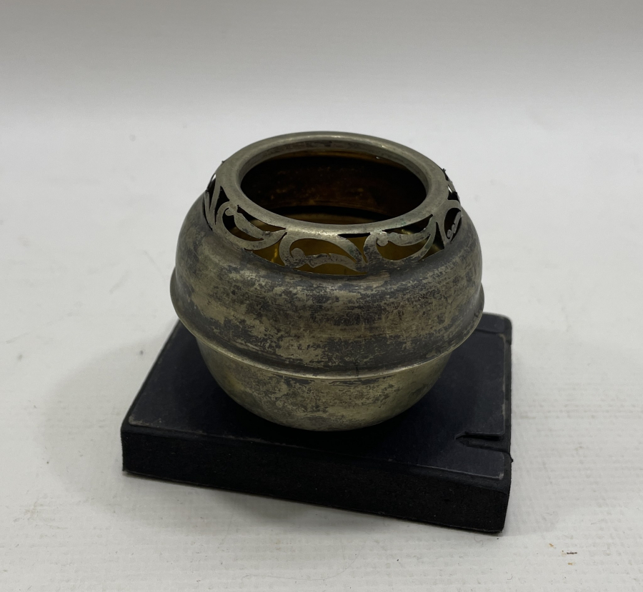 TESTERE İŞÇİLİKLİ GÜMÜŞ HOKKA