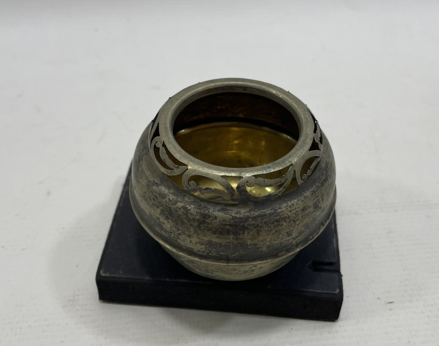 TESTERE İŞÇİLİKLİ GÜMÜŞ HOKKA