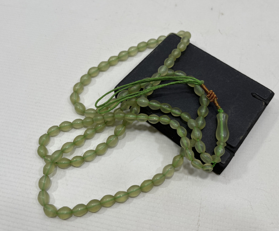 OSMANLI DÖNEMİ 99 LUK BÜYÜK BOY ŞAH MAKSUT TAŞINDAN ZİKİR TESBİHİ - NAMAZ TESBİHİ