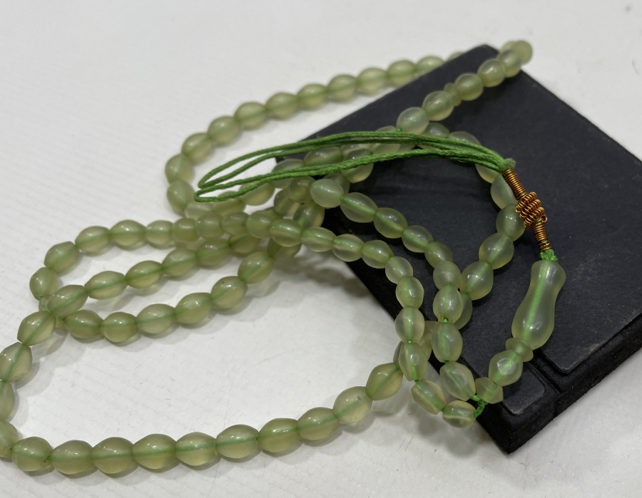 OSMANLI DÖNEMİ 99 LUK BÜYÜK BOY ŞAH MAKSUT TAŞINDAN ZİKİR TESBİHİ - NAMAZ TESBİHİ