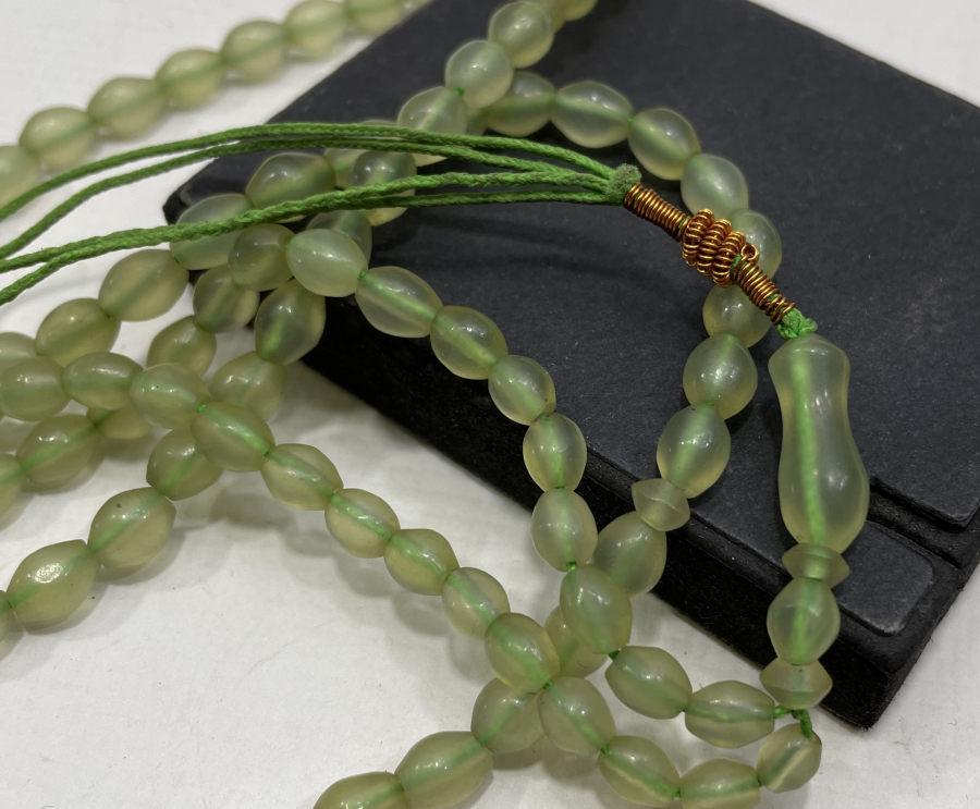 OSMANLI DÖNEMİ 99 LUK BÜYÜK BOY ŞAH MAKSUT TAŞINDAN ZİKİR TESBİHİ - NAMAZ TESBİHİ