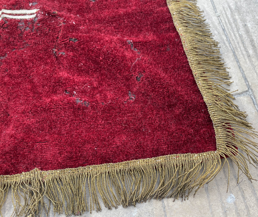 OSMANLI DÖNEMİ KELİME-İ TEVHİD YAZILI SIRMALI SANCAK