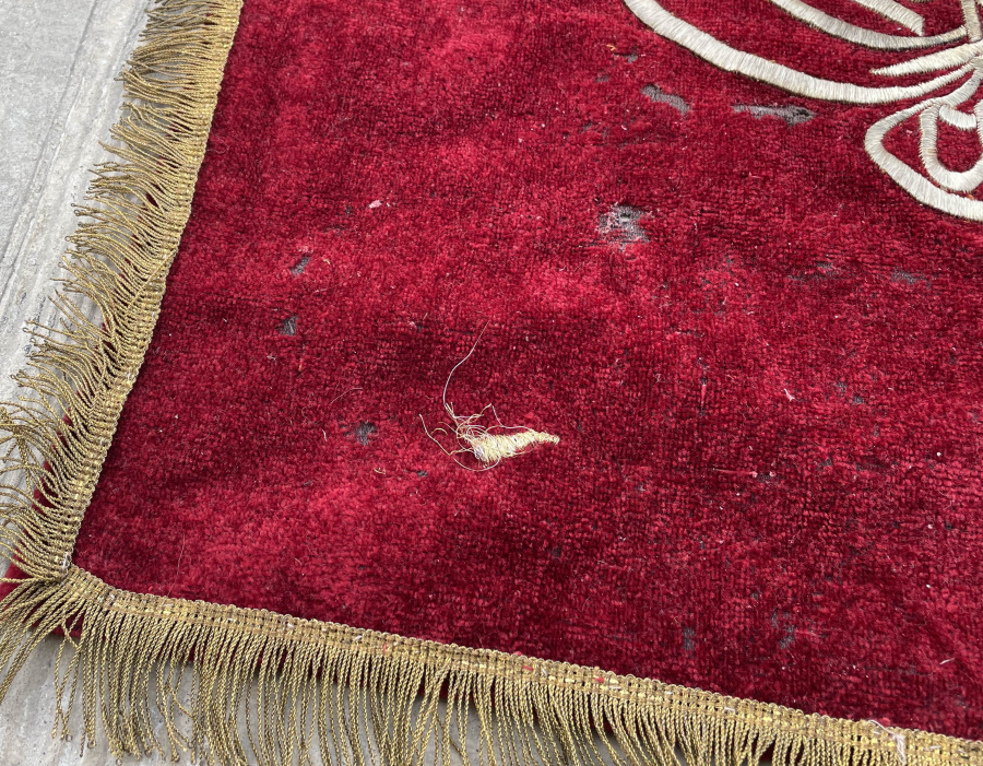 OSMANLI DÖNEMİ KELİME-İ TEVHİD YAZILI SIRMALI SANCAK