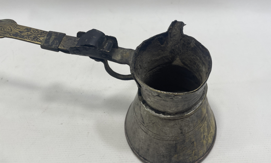 OSMANLI DÖNEMİ NADİR BOYDA KAHVECİ CEZVESİ