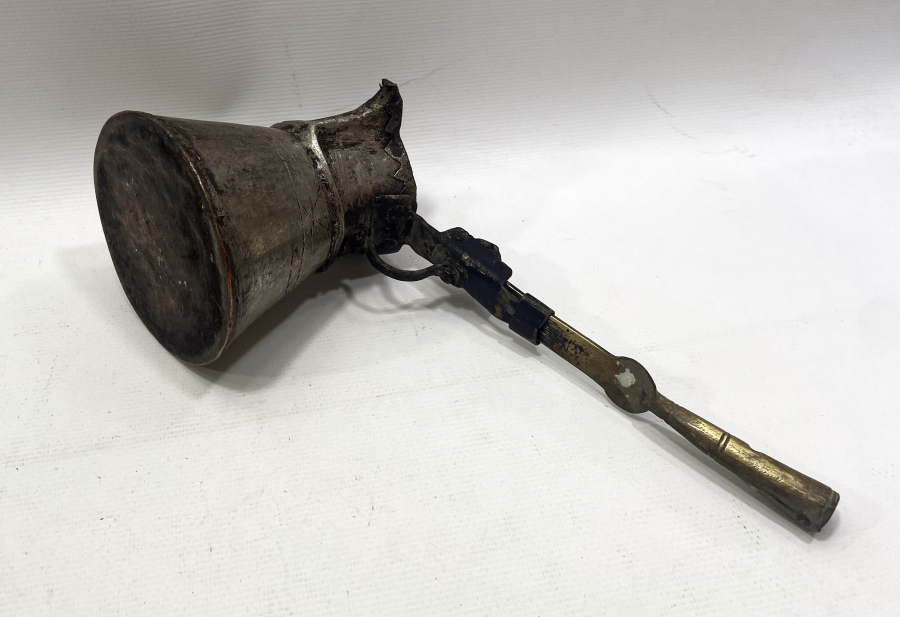 OSMANLI DÖNEMİ NADİR BOYDA KAHVECİ CEZVESİ