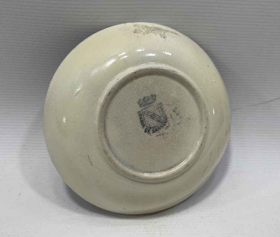 OSMANLI DÖNEMİ ÜZERİNDE OSMANLICA AFİYET OLSUN EFENDİM YAZILI PORSELEN TABAK