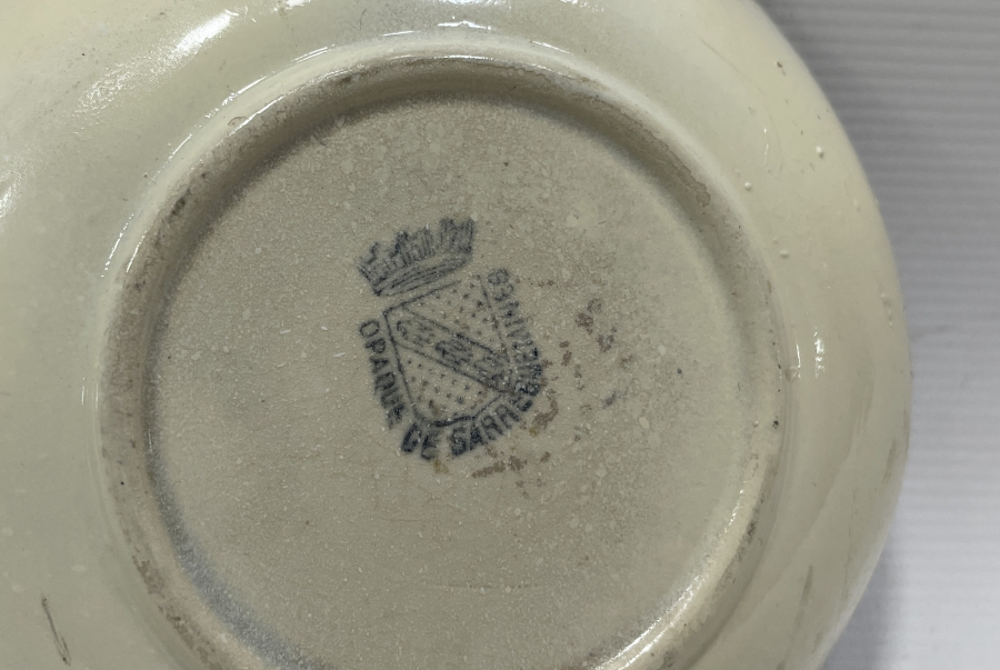 OSMANLI DÖNEMİ ÜZERİNDE OSMANLICA AFİYET OLSUN EFENDİM YAZILI PORSELEN TABAK