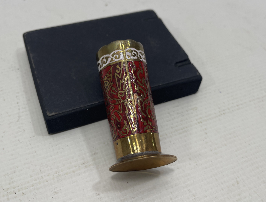 ÜZERİ MİNE İŞÇİLİKLİ ANTİKA KALEMLİK