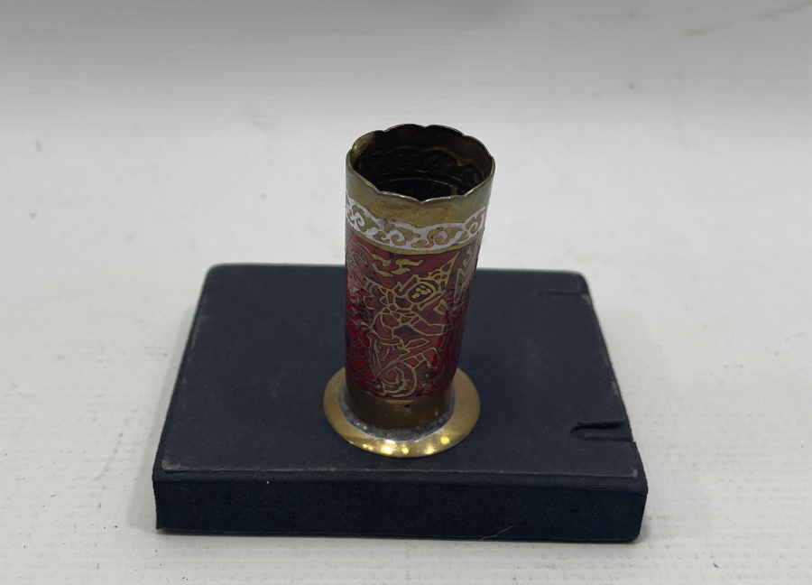 ÜZERİ MİNE İŞÇİLİKLİ ANTİKA KALEMLİK