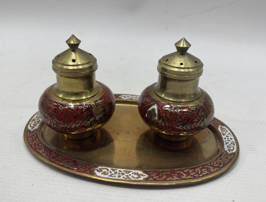 ÜZERİ MİNE İŞÇİLİKLİ ANTİKA RIHDAN TAKIMI