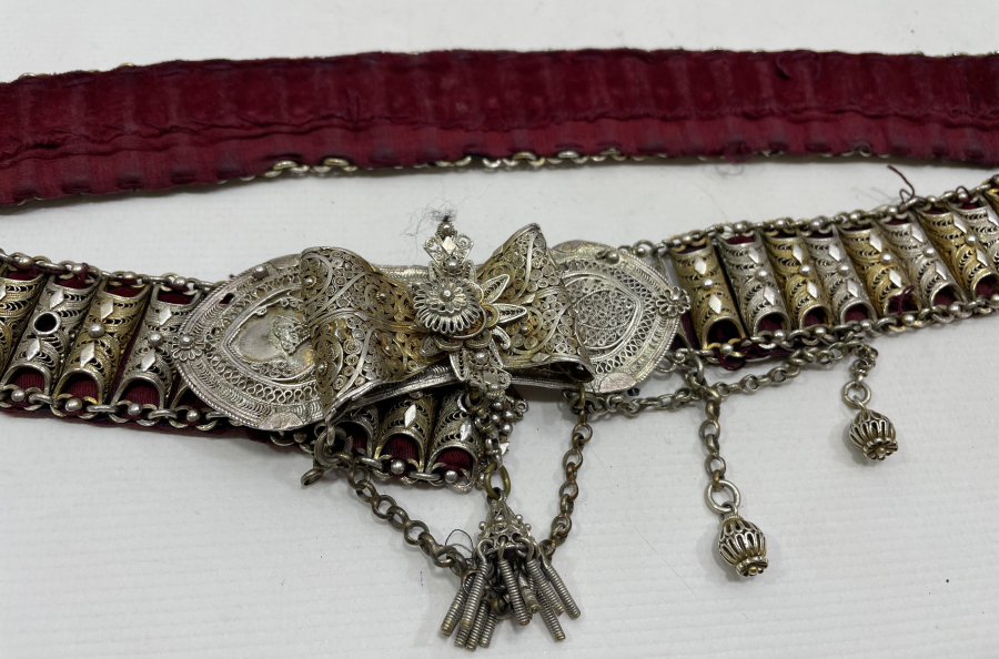 OSMANLI DÖNEMİ BURSA İŞİ GÜMÜŞ FİŞEKLİ KEMER