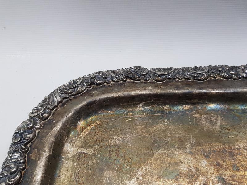 GÜMÜŞ KAPLAMA KAHVE TEPSİSİ