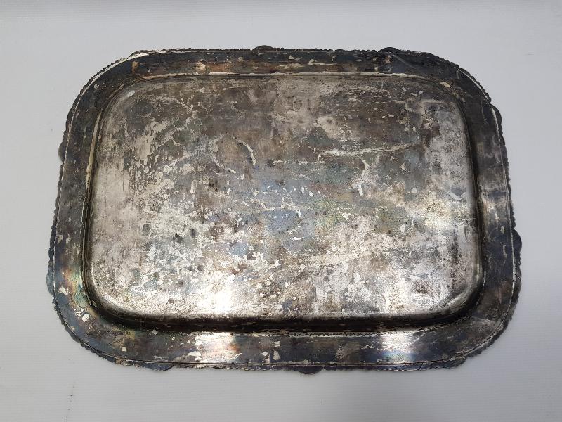 GÜMÜŞ KAPLAMA KAHVE TEPSİSİ