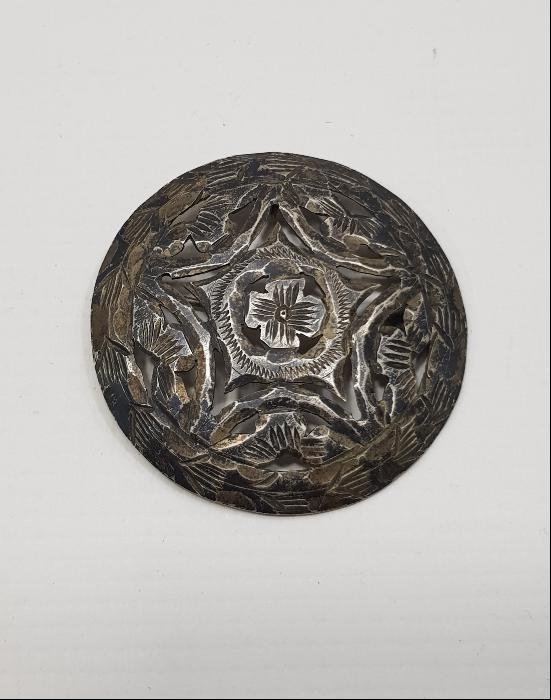 KALEM İŞÇİLİKLİ ANTİKA GÜMÜŞ BROŞ