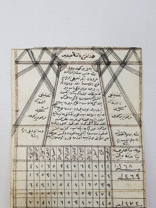 OSMANLI DÖNEMİ ÇOK NADİR EL YAZMA TAKVİM - GURRENAMEİ CEDİD