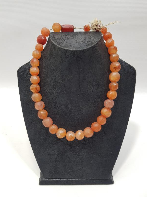 OSMANLI DÖNEMİ FASETA KESİM AKİK GERDANLIK 