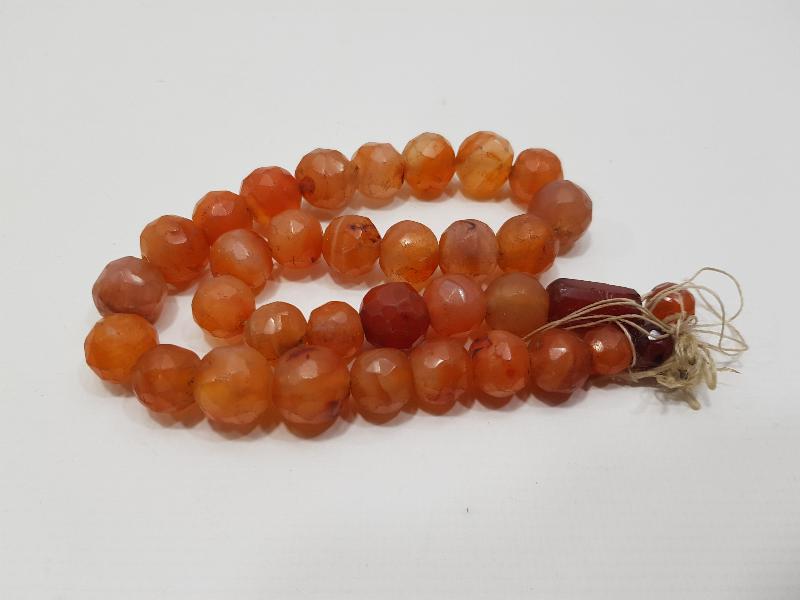 OSMANLI DÖNEMİ FASETA KESİM AKİK GERDANLIK 