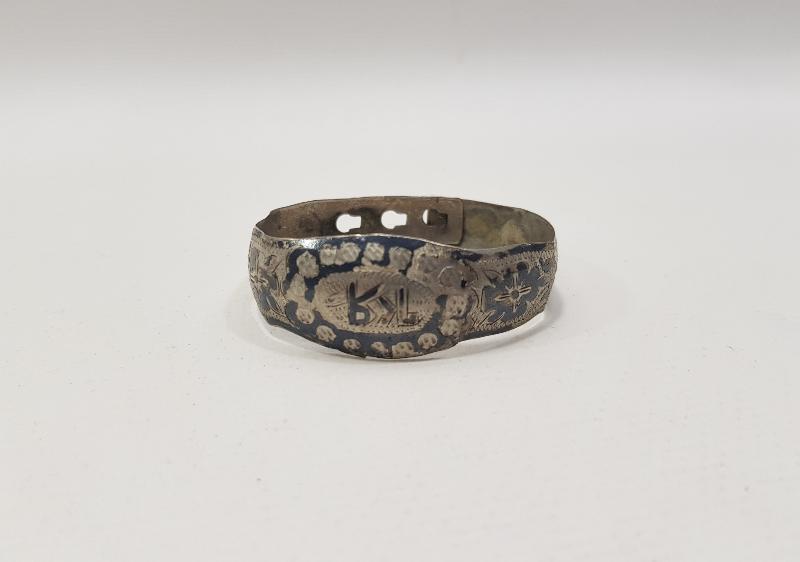 OSMANLI DÖNEMİ OSMANLICA YADİGAR YAZILI GÜMÜŞ BİLEZİK