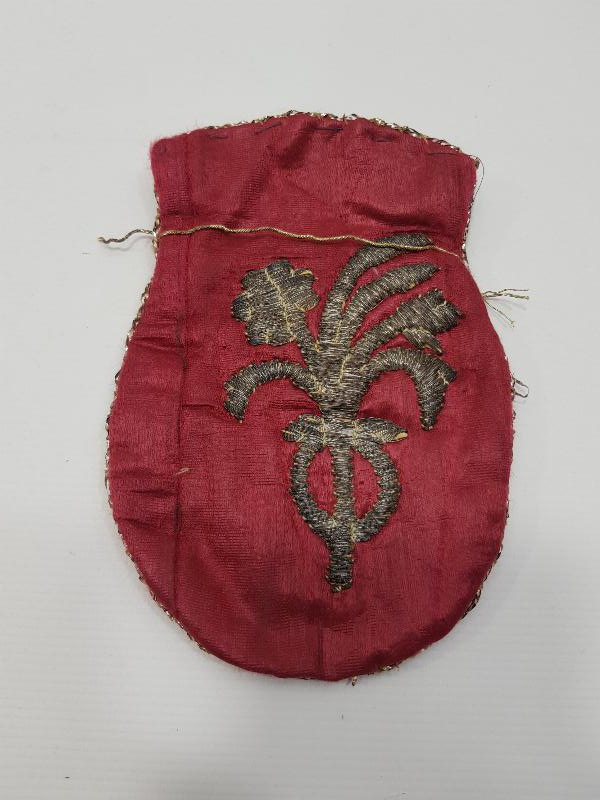 OSMANLI DÖNEMİ SIRMA İŞLEMELİ ELMASİYE PARA KESESİ