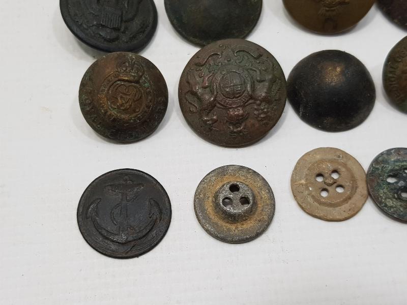 1. DÜNYA SAVAŞI DÖNEMİ 15 ADET ASKERİ DÜĞME