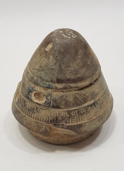 1. DÜNYA SAVAŞI DÖNEMİ OSMANLICA YAZILI HAVAN MERMİSİ BAŞLIĞI