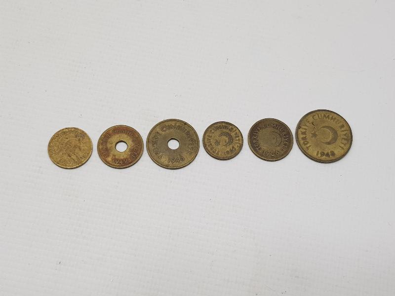 1940-1950 TC MADENİ PARA SETİ 