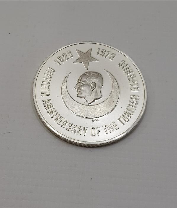 1973 YURTTA BARIŞ, DÜNYADA BARIŞ GÜMÜŞ MADALYON