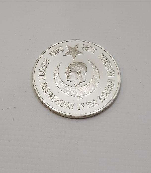 1973 YURTTA BARIŞ, DÜNYADA BARIŞ GÜMÜŞ MADALYON