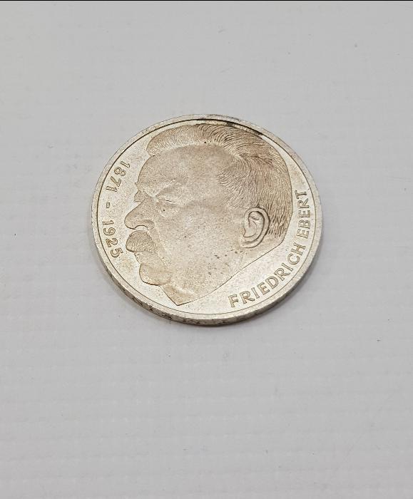 1975 FRIEDRICH EBERT GÜMÜŞ 5 MARK HATIRA PARA
