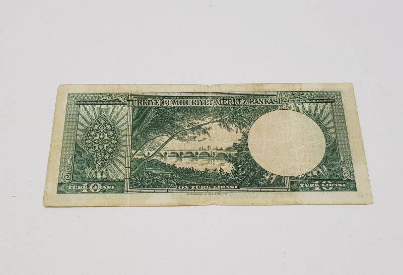 5. EMİSYON 10 LİRA NADİR KAĞIT PARA