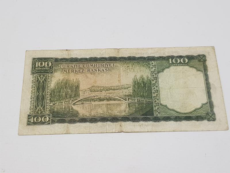 5. EMİSYON 100 LİRA NADİR KAĞIT PARA 