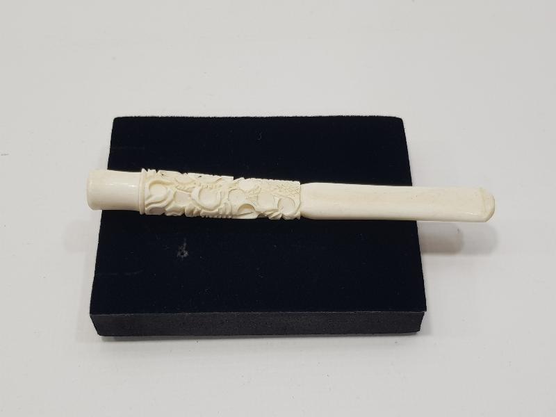 ANTİKA FİL DİŞİ AĞIZLIK 