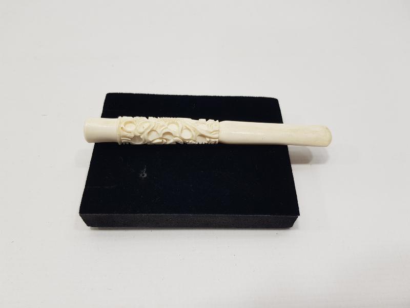 ANTİKA FİL DİŞİ AĞIZLIK 