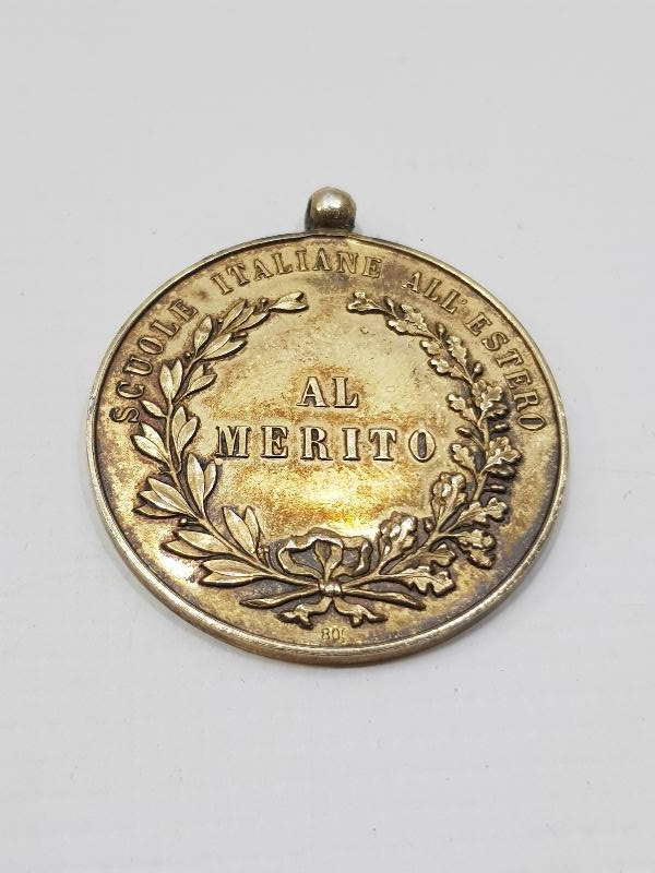 ANTİKA İTALYAN AL MERITO GÜMÜŞ MADALYA