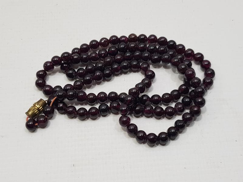 ANTİKA LAL TAŞI (GARNET) KOLYE