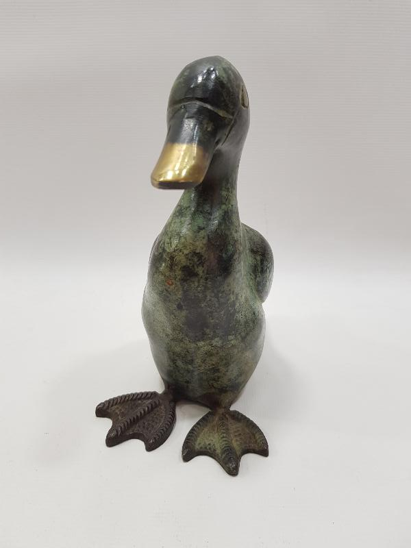 ESKİLERDEN BRONZ ÖRDEK BİBLOSU