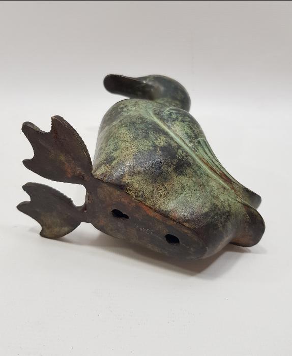 ESKİLERDEN BRONZ ÖRDEK BİBLOSU