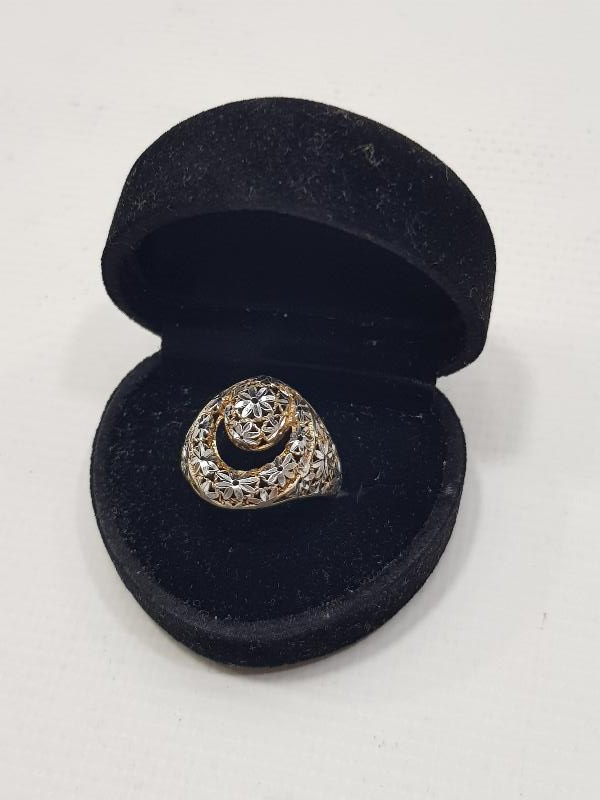 KALEM İŞÇİLİKLİ AY YILDIZLI GÜMÜŞ YÜZÜK