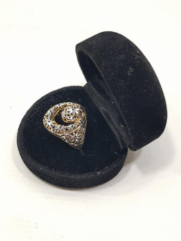 KALEM İŞÇİLİKLİ AY YILDIZLI GÜMÜŞ YÜZÜK