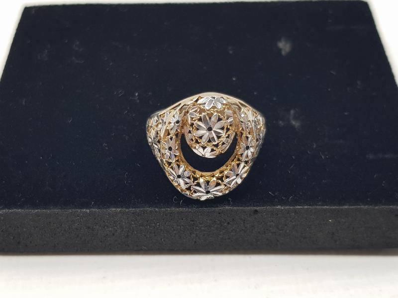 KALEM İŞÇİLİKLİ AY YILDIZLI GÜMÜŞ YÜZÜK