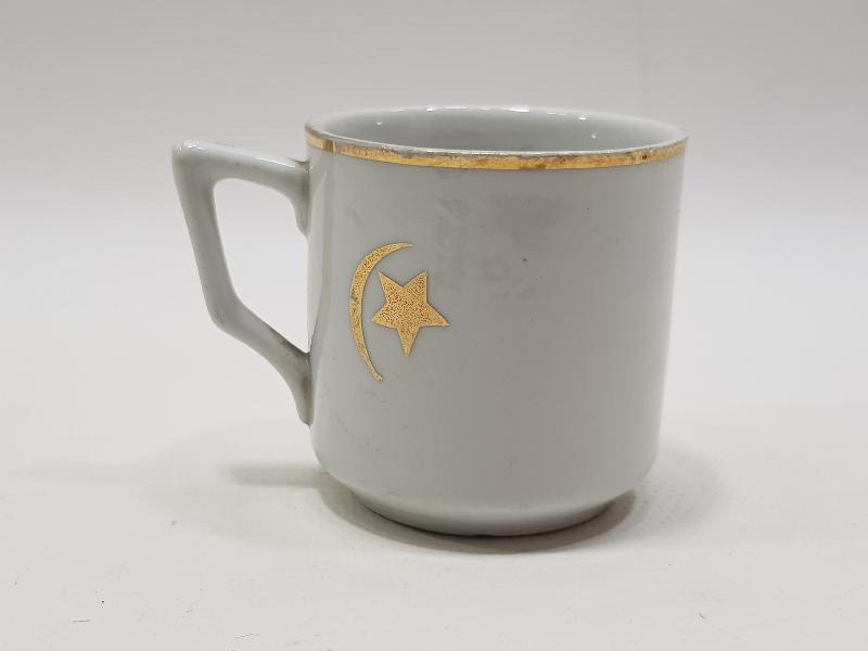 OSMANLI DÖNEMİ AY YILDIZLI PORSELEN FİNCAN