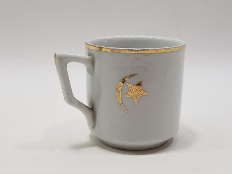 OSMANLI DÖNEMİ AY YILDIZLI PORSELEN FİNCAN