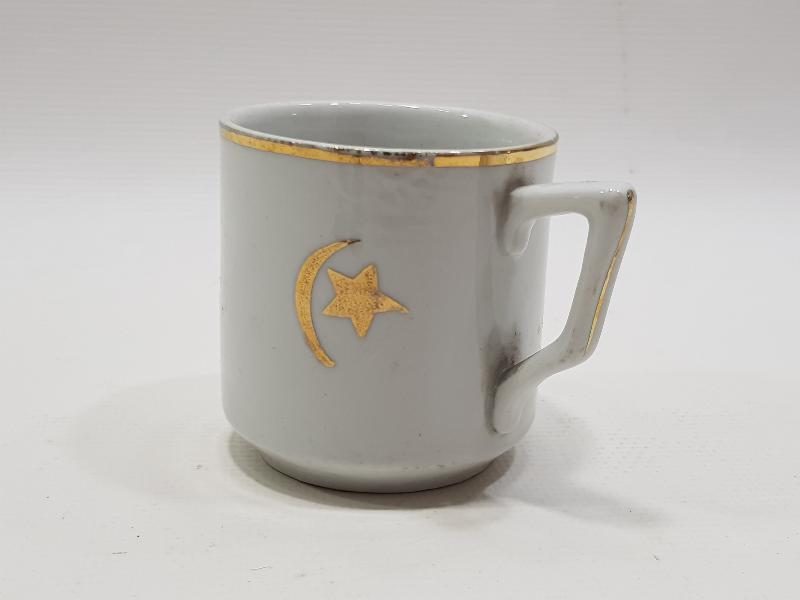 OSMANLI DÖNEMİ AY YILDIZLI PORSELEN FİNCAN