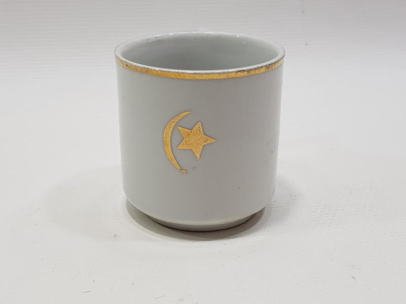 OSMANLI DÖNEMİ AY YILDIZLI PORSELEN FİNCAN