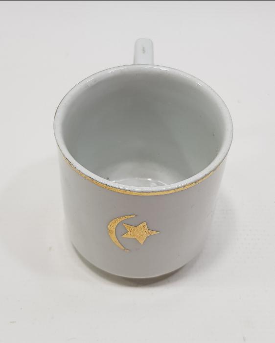 OSMANLI DÖNEMİ AY YILDIZLI PORSELEN FİNCAN