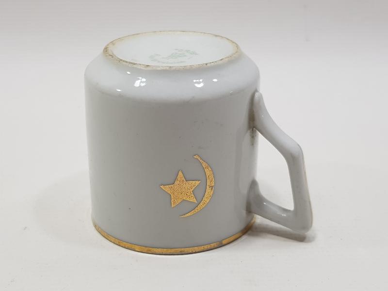 OSMANLI DÖNEMİ AY YILDIZLI PORSELEN FİNCAN