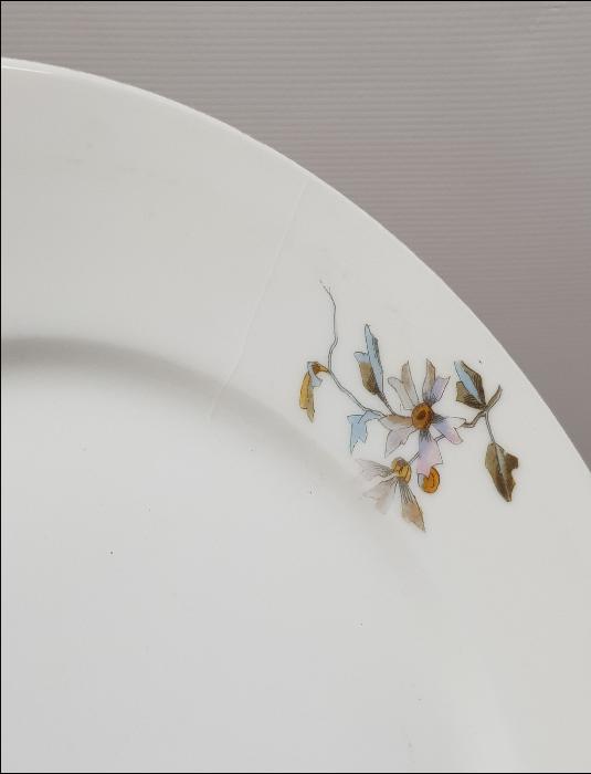 OSMANLI DÖNEMİ CONSTANTINOPLE DAMGALI NADİR PORSELEN TABAK