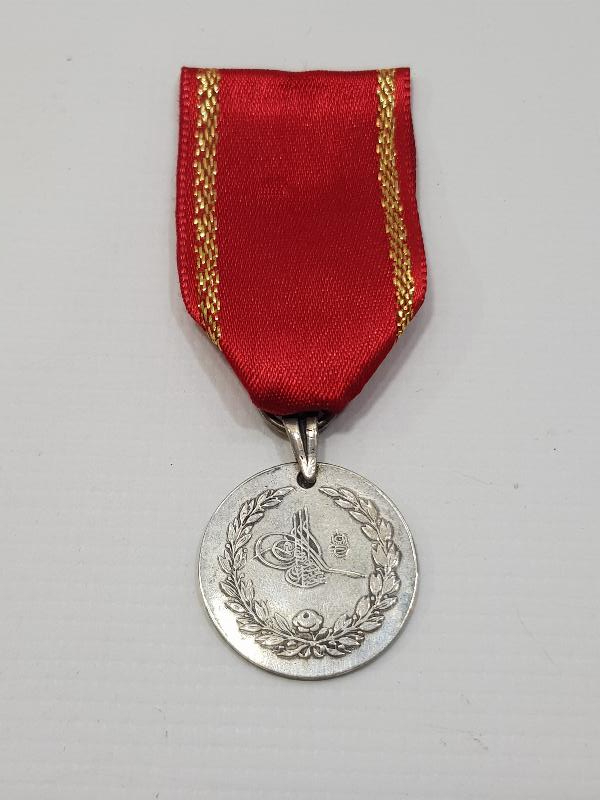 OSMANLI YUNAN MUHAREBESİ GÜMÜŞ MADALYA