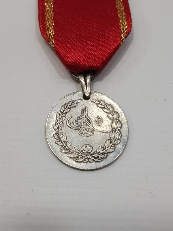 OSMANLI YUNAN MUHAREBESİ GÜMÜŞ MADALYA